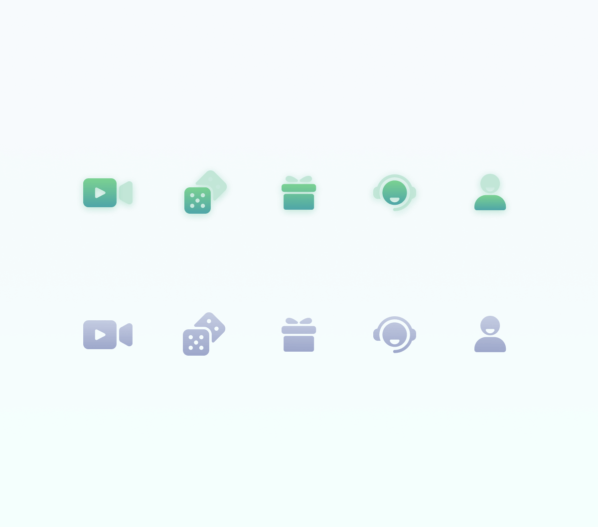 Green Tabbar Icon Design